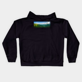 Aerial view of jungle mountains at Ko Samui island Kids Hoodie